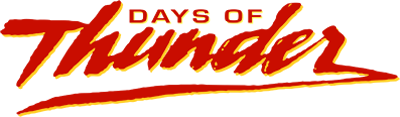 Days of Thunder logo for GameBoy